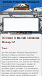Mobile Screenshot of buffalomountainmanagers.com