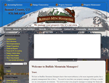 Tablet Screenshot of buffalomountainmanagers.com